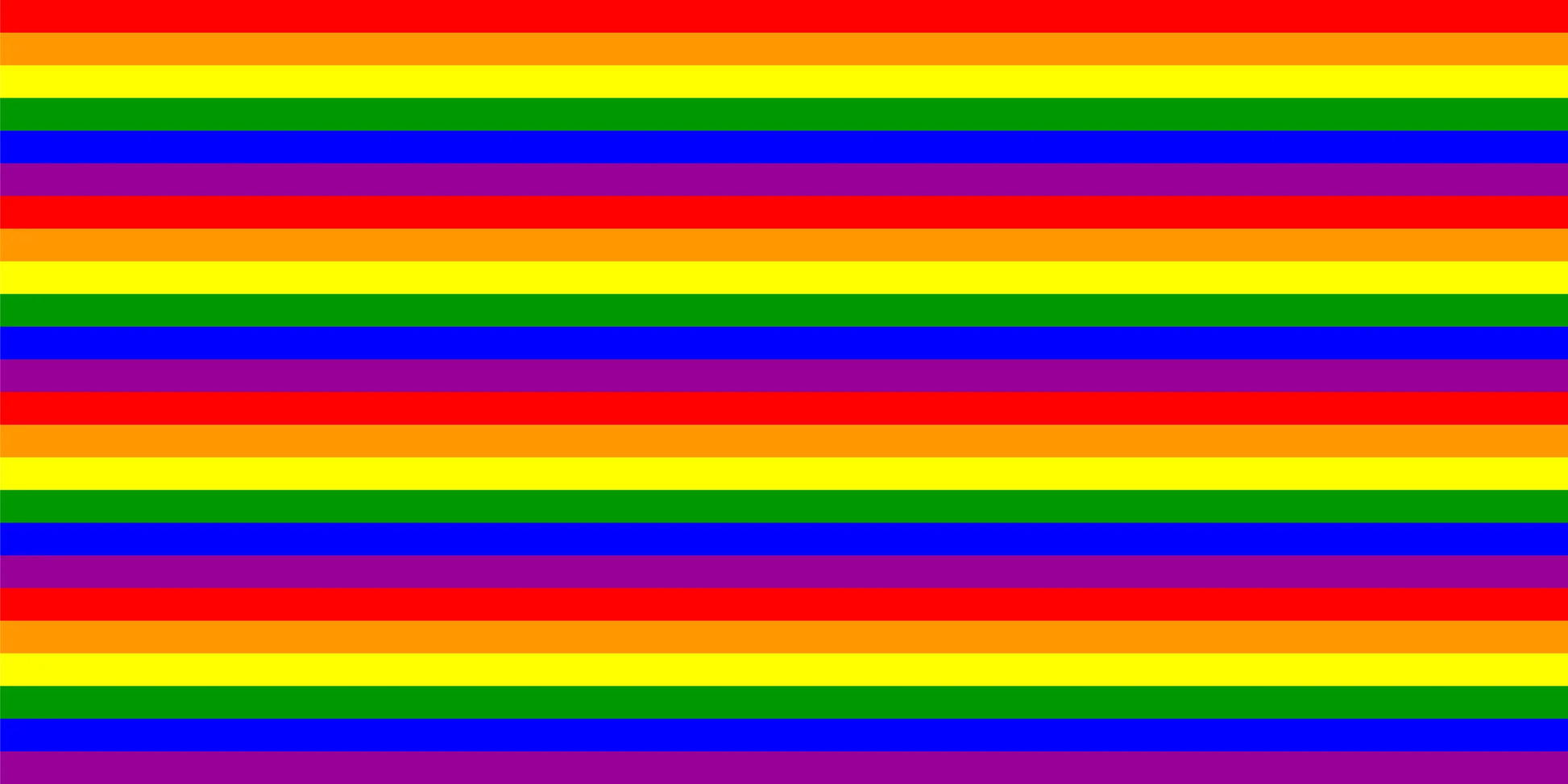 InkBird Print Studios vinyl wrapping paper, 30-inch roll, features bold rainbow horizontal stripes in red, orange, yellow, green, blue, and purple.